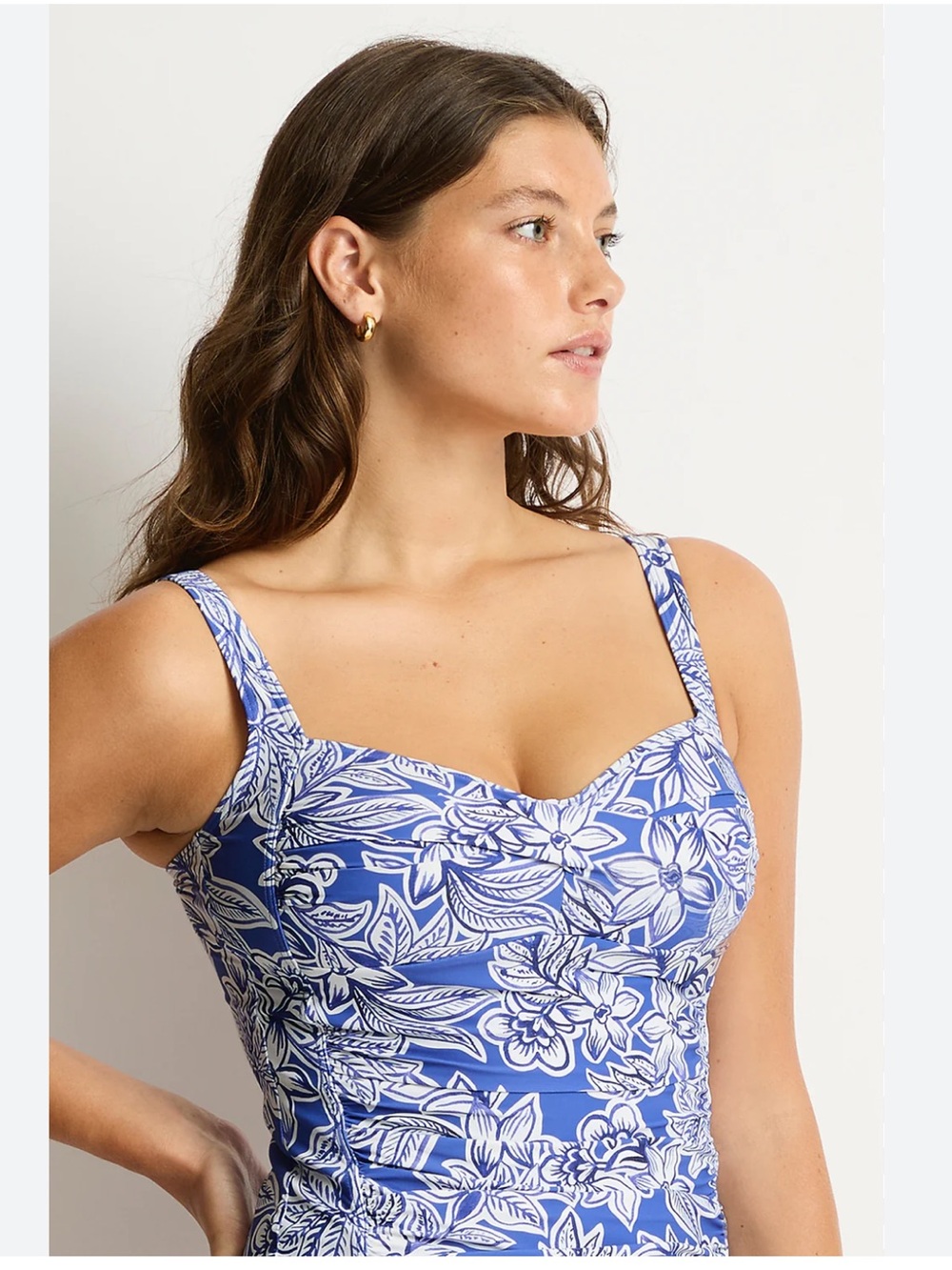 La Blanca Printed Bathing suit top